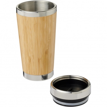 Logotrade promotional giveaway image of: Bambus 450 ml tumbler with bamboo outer